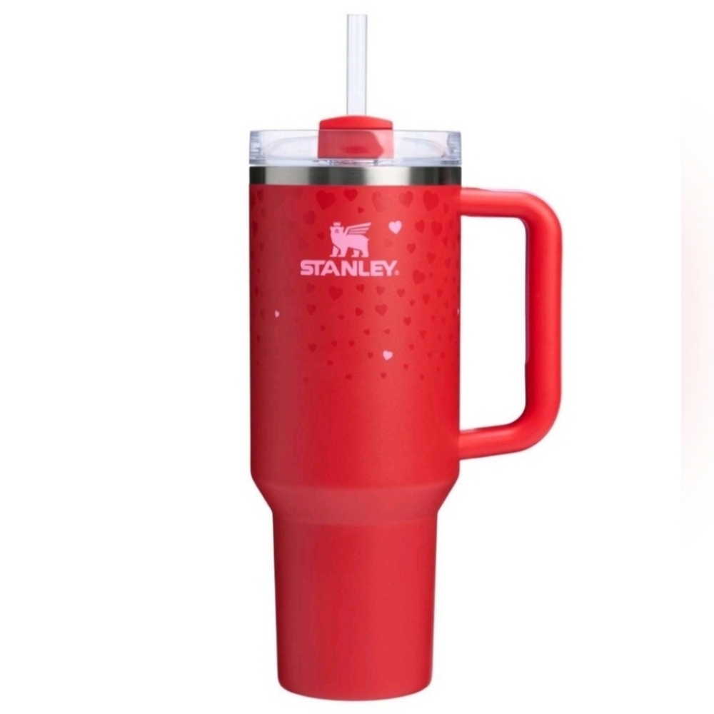 NEW STANLEY X TARGET 40 oz Valentines Day H2.0 Flowstate Quencher Tumbl…